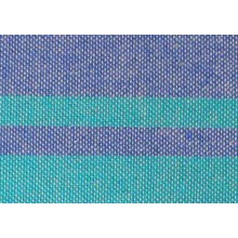 Fouta plate bicolore Bleue breton et Turquoise 1x2m EXCLUSIVITE 1001 FOUTA