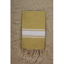Fouta plate cannelle rayures blanches (1x2m)