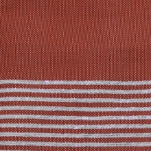 Fouta plate Terracotta Rayures lurex argenté