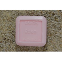 Savon carré végétal à la rose 100 gr