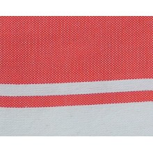 Fouta plate orange sanguine rayures blanches (1x2m)