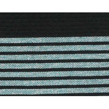 Fouta nid d'abeille Diane 1x2m Noir et bleu turquoise , Exclusivité Mille et une fouta