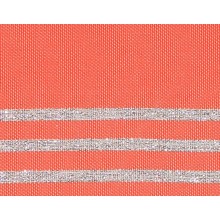 Fouta plate orange sanguine rayures lurex argenté