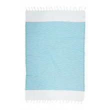 Fouta Pestemal White Imbat vert d'eau