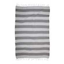 Fouta Pestemal Mediterranean Gris clair et Gris Foncé