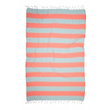 Fouta Pestemal Mediterranean Menthe et Papaye