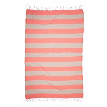 Fouta Pestemal Mediterranean Papaye et Beige