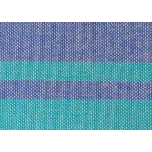 Fouta plate bicolore Bleue breton et Turquoise 1x2m EXCLUSIVITE 1001 FOUTA