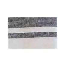 Fouta plate gris rayures blanches (1x2m)
