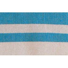 Fouta plate bleu piscine rayures blanches (1x2m)