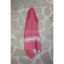 Fouta authentique rose fushia (100x200 cm)